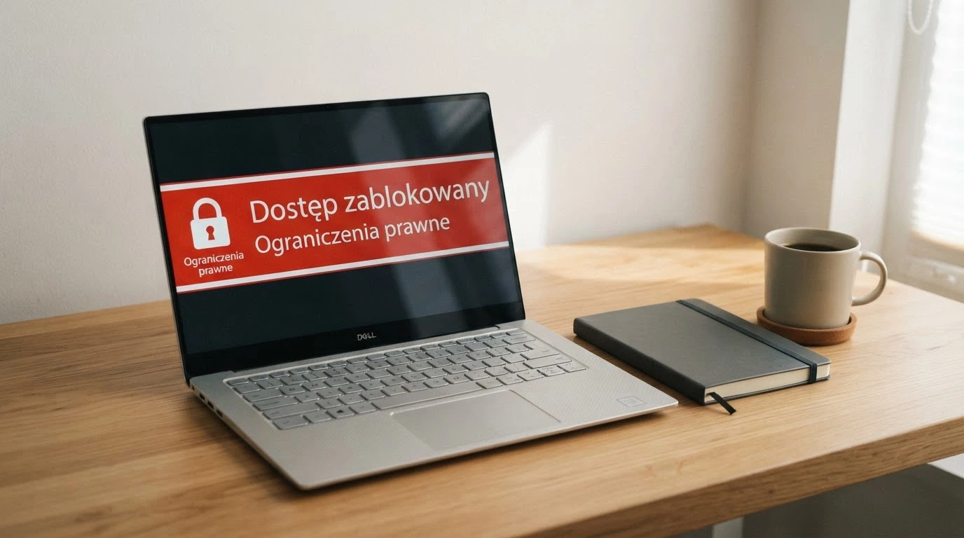 Dokument urzędowy i paragraf na ekranie monitora obok logo Ministerstwa Finansów